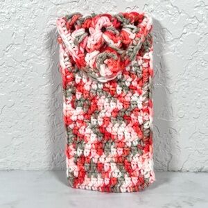 Pink Crochet Glasses Case